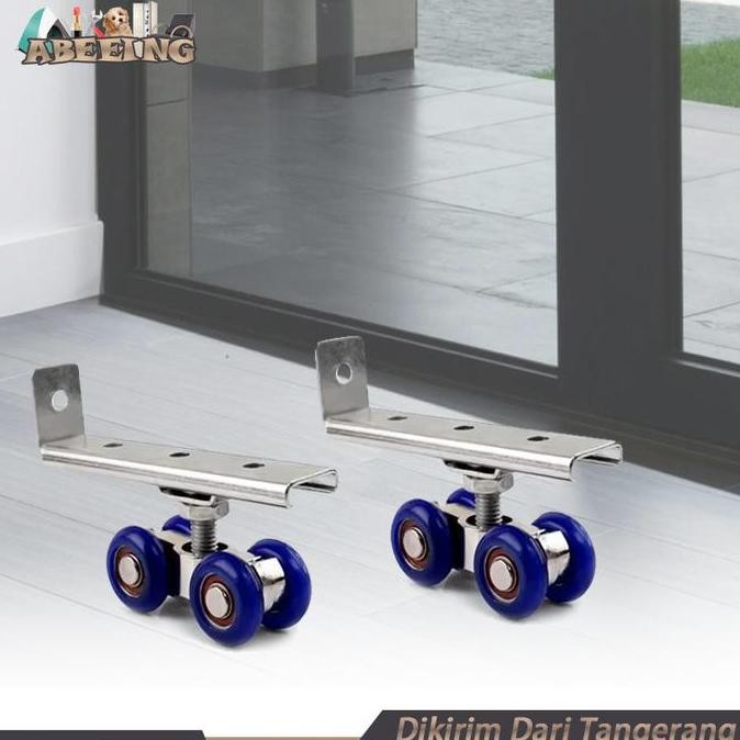 Roda Pintu Sliding Geser 1 Set Roda Pintu Geser Sliding Gantung Roda Pintu Geser Atas Co