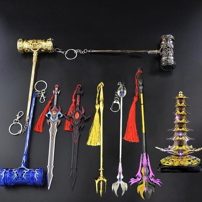 Stok Terbatas Gantungan Kunci Anime Pedang Soul Land Douluo Dalu Tang San