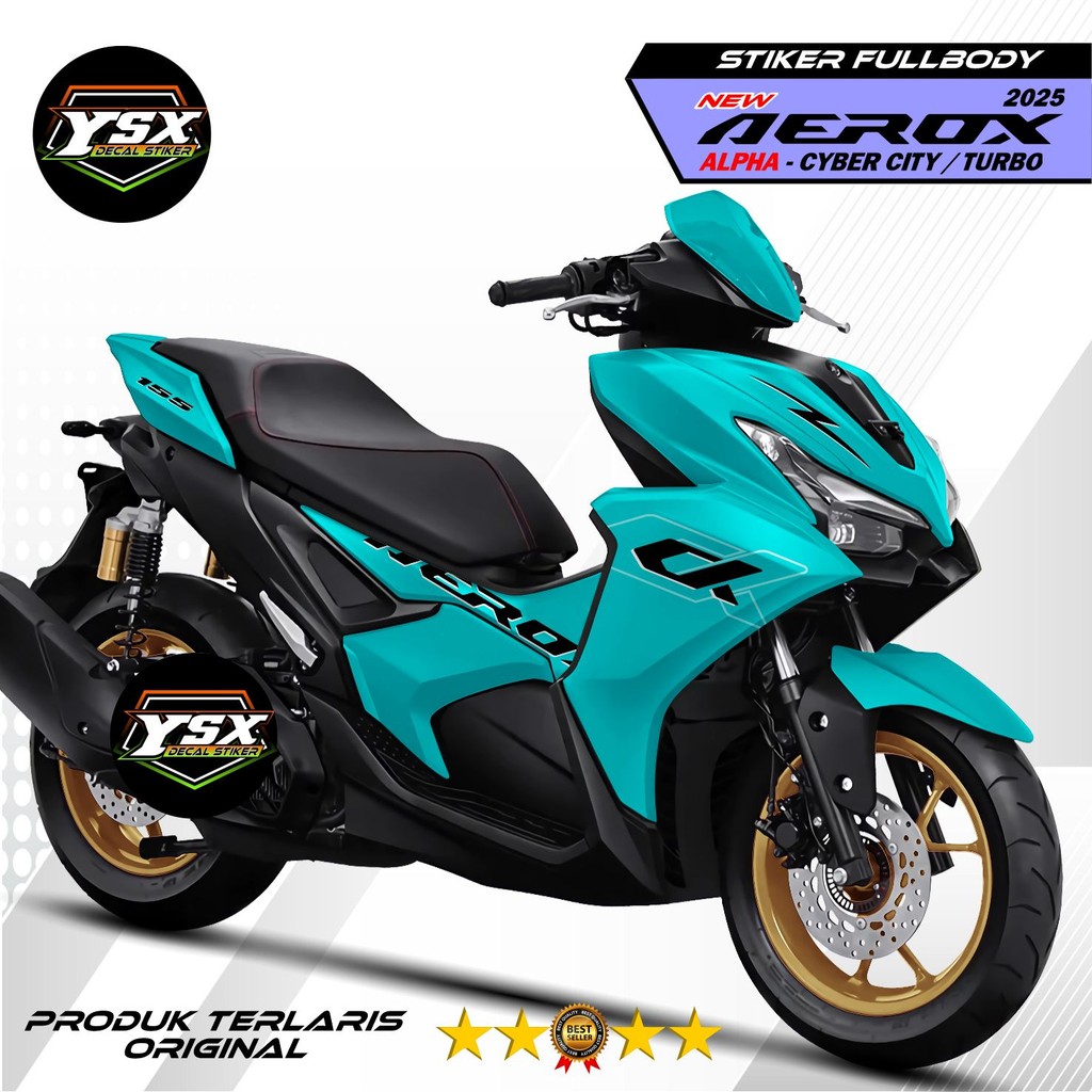 Decal Aerox Alpha Sticker Fullbody Polos Warna