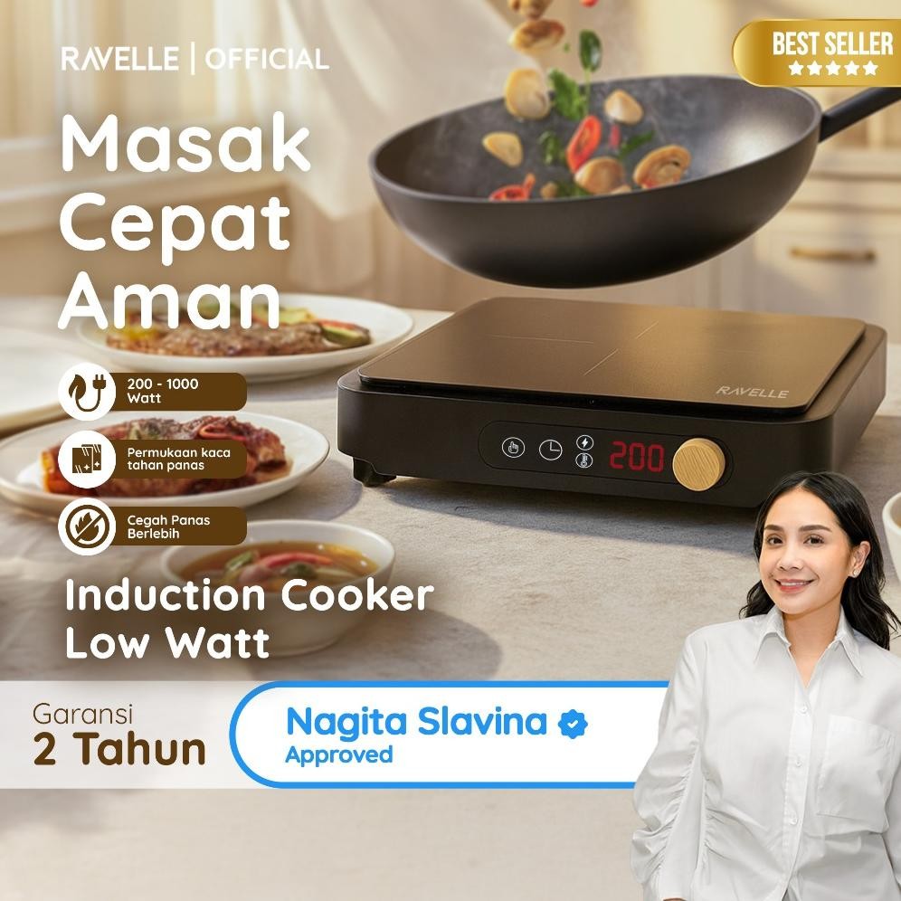 RAVELLE Kompor Induksi Low Watt ( Induction Cooker )Kompor Listrik Induksi