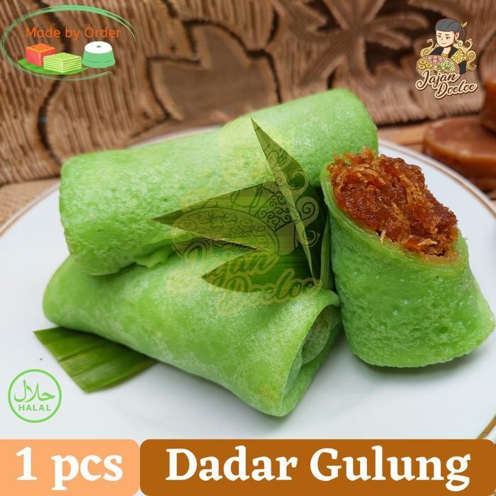 

IX Dadar Gulung Isi Kelapa Gula Merah Legit Kue Jajanan Pasar
