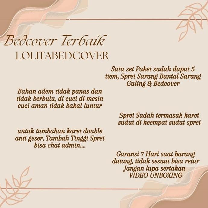 SL Set Sprei Bedcover Embos Salur Warna Elegan Ukuran Lengkap 90x200 - 200x200