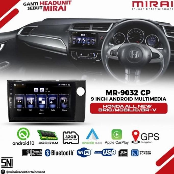 HEAD UNIT ANDROID MIRAI 9032BRIO MOBILIO BRV
