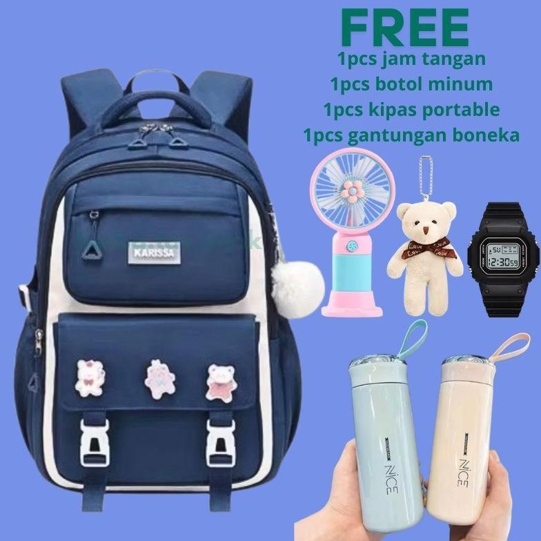 BK179- TAS SEKOLAH TAS RANSEL ANAK PEREMPUAN TAS SEKOLAH ANAK PEREMPUAN TAS SEKOLAH ANAK SD/SMP KAPA