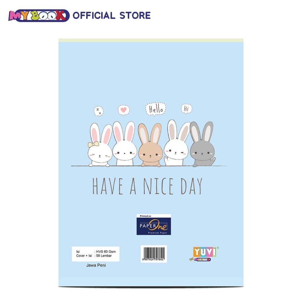 

My Book Yuvi Buku Tulis Cute 58 Lembar - 10 Buku