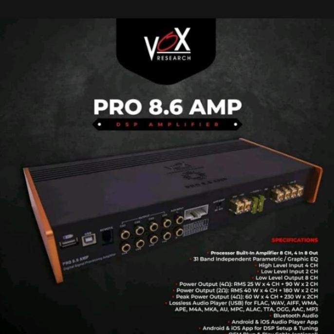 Processor vox pro8.6amp - processor dsp vox pro 8.6 amp - vox pro86amp