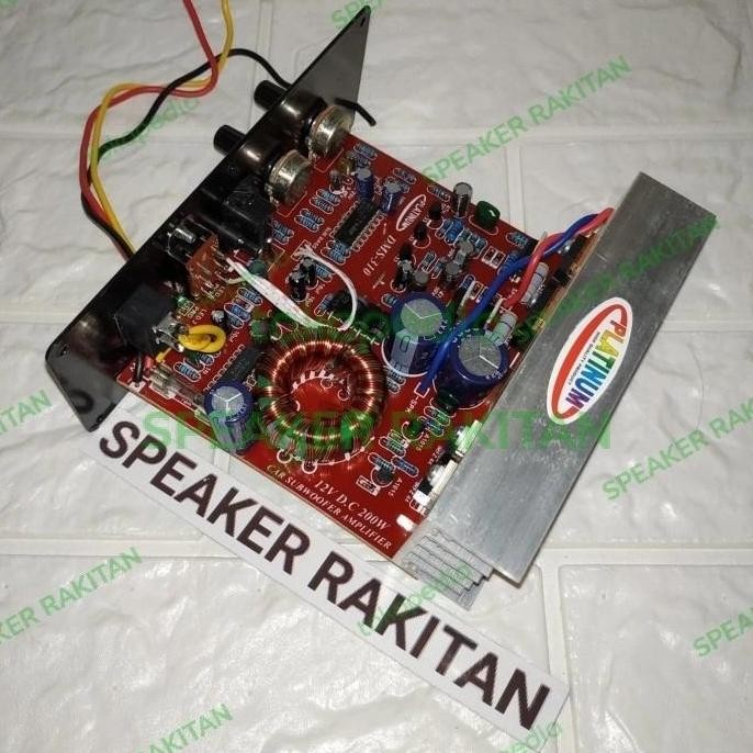 Kit Power Amplifier Subwoofer mobil 200watt DC 12V DMS-310