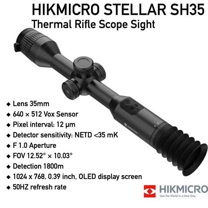 HIKMICRO STELLAR SH35 SH50 SQ35 SQ50 THERMAL RIFLE SCOPE SIGHT ORIGINAL DAN TERPERCAYA