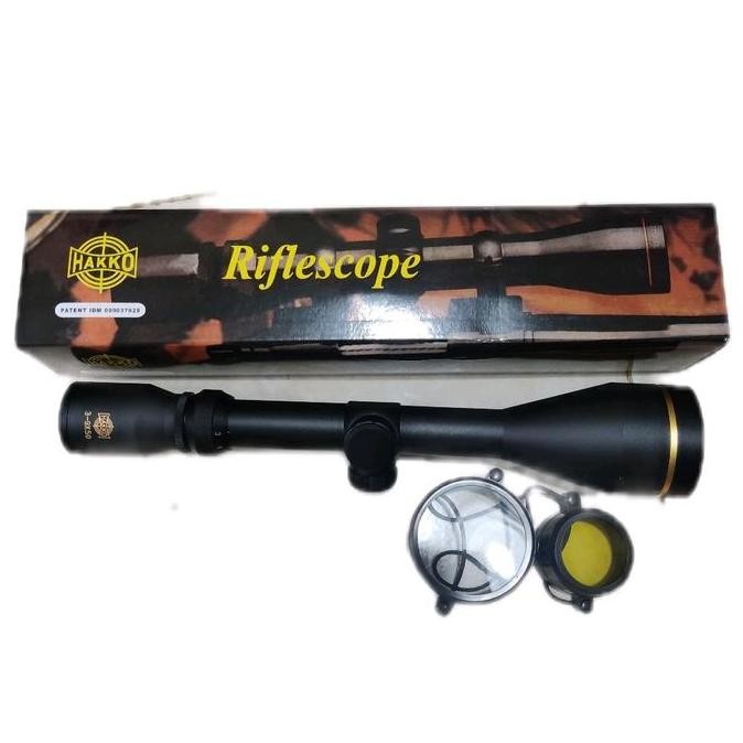 TELESKOP HAKKO RING GOLD 3-9X50 RETICLE MILDOT TEROPONG ORIGINAL DAN TERPERCAYA