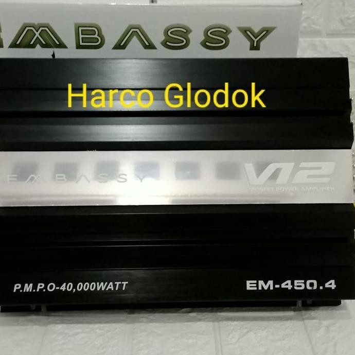Power amplifier 4 Chanel EMBASSY EM-450 tenaga badak Mosfet Embassy