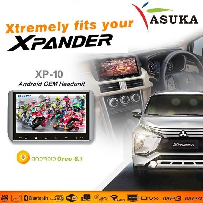Head unit xpander - asuka xp10 - asuka xp 10 - double din xpander xp10