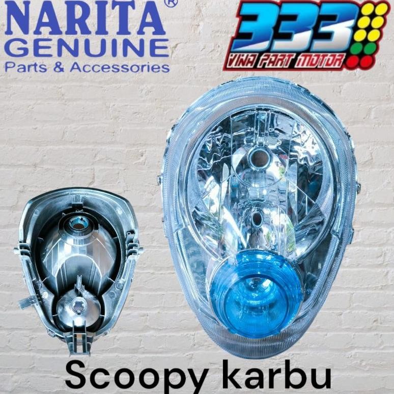 LAMPU DEPAN SCOOPY KARBU REFLEKTOR SCOOPY KARBU HEADLAMP SCOOPY