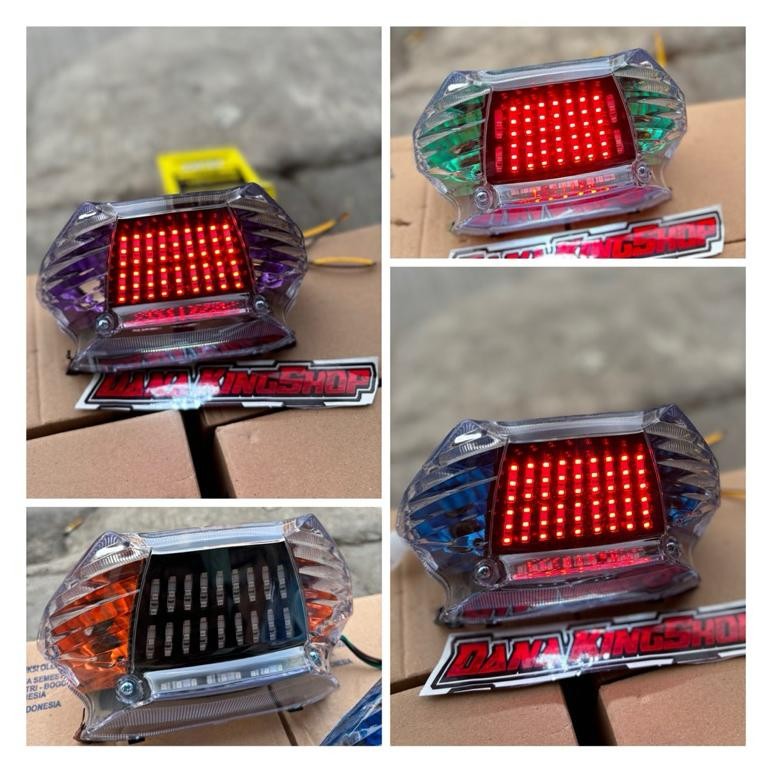 Custom Lampu Belakang Led Running Untuk Yamaha Mio Sporty & Smile 10 MODE Tinggal pasang