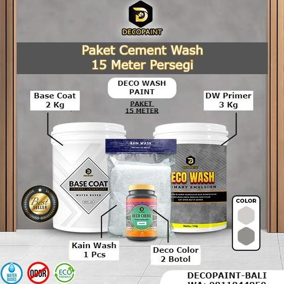 Paket Cement Wash 15 Meter | Deco Wash Paint Cement Effect