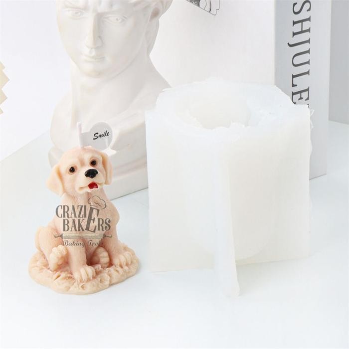 

(Ready) Cetakan Silikon Anjing Dog Puppy Golden Retriver Labrador 3D Candle Mold - Bestseller