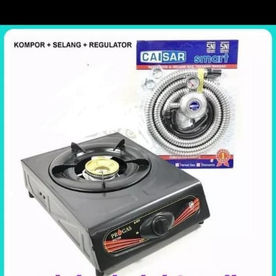 (Promo) Kompor 1 Tungku Pro Gas Plus Regulator Caisar Bukan Quantum Bestseller