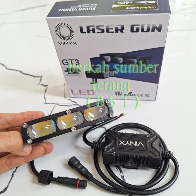 Lampu Tembak Gt3 Vinyx Putih Kuning Laser Gun Slim 40 Watt Restock
