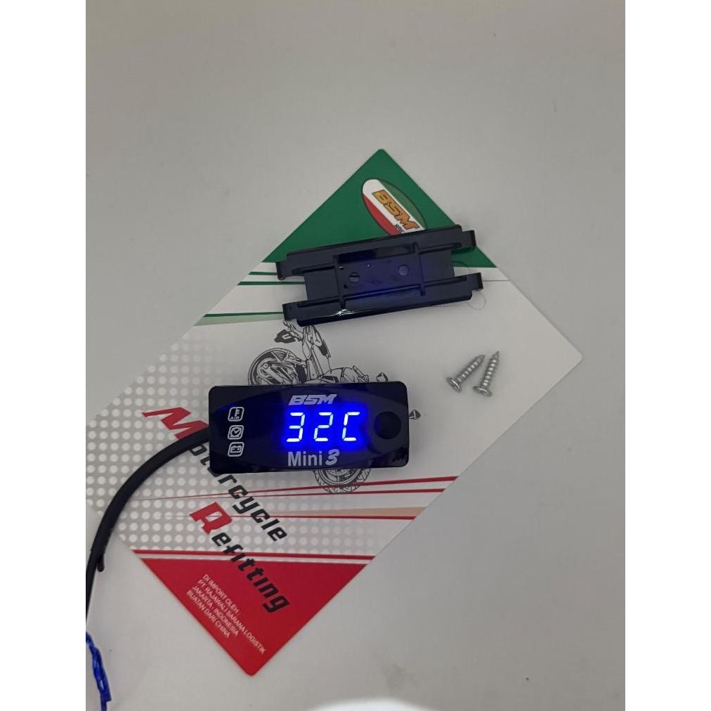 Promo Voltmeter 3 In 1 Voltmeter Aki Voltmeter Motor Voltmeter 3 Mode Pengukur Voltmeter Suhu Dan Wa