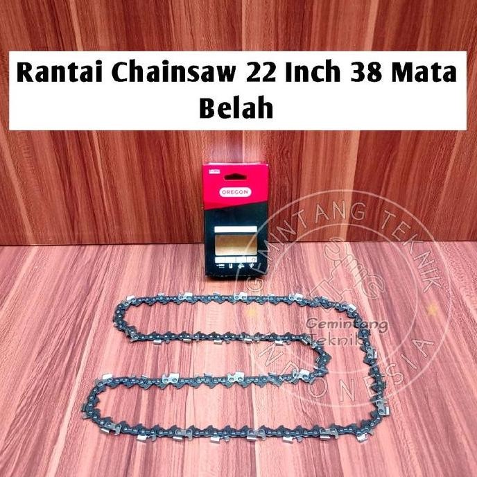 Rantai Senso 22 Inch 38 Mata Belah Merk Oregon Original / Rantai Chainsaw 22 Inch 38 Mata Belah / Ra