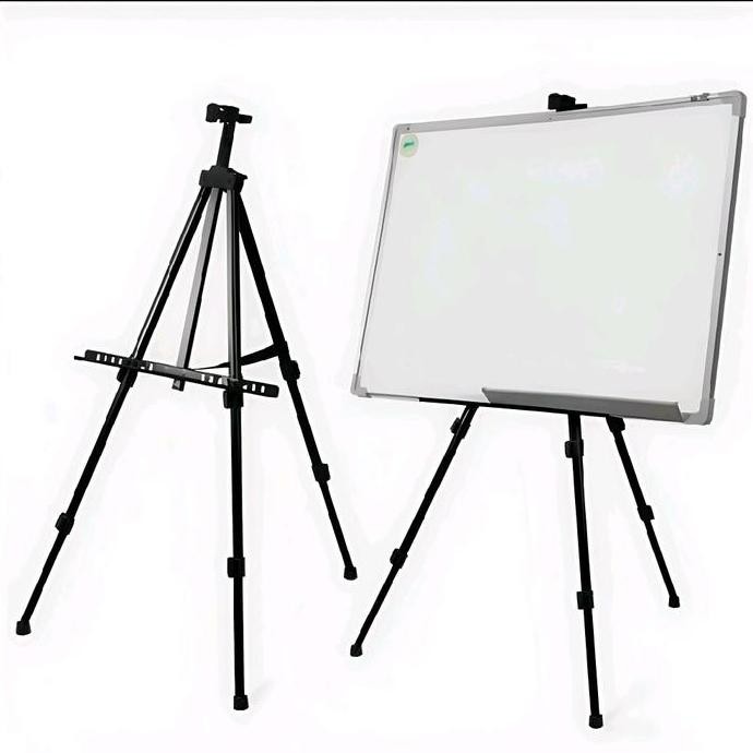 

Stand Whiteboard Papan Tulis Standing Tripod Papan Tulis Whiteboard Besi Hitam