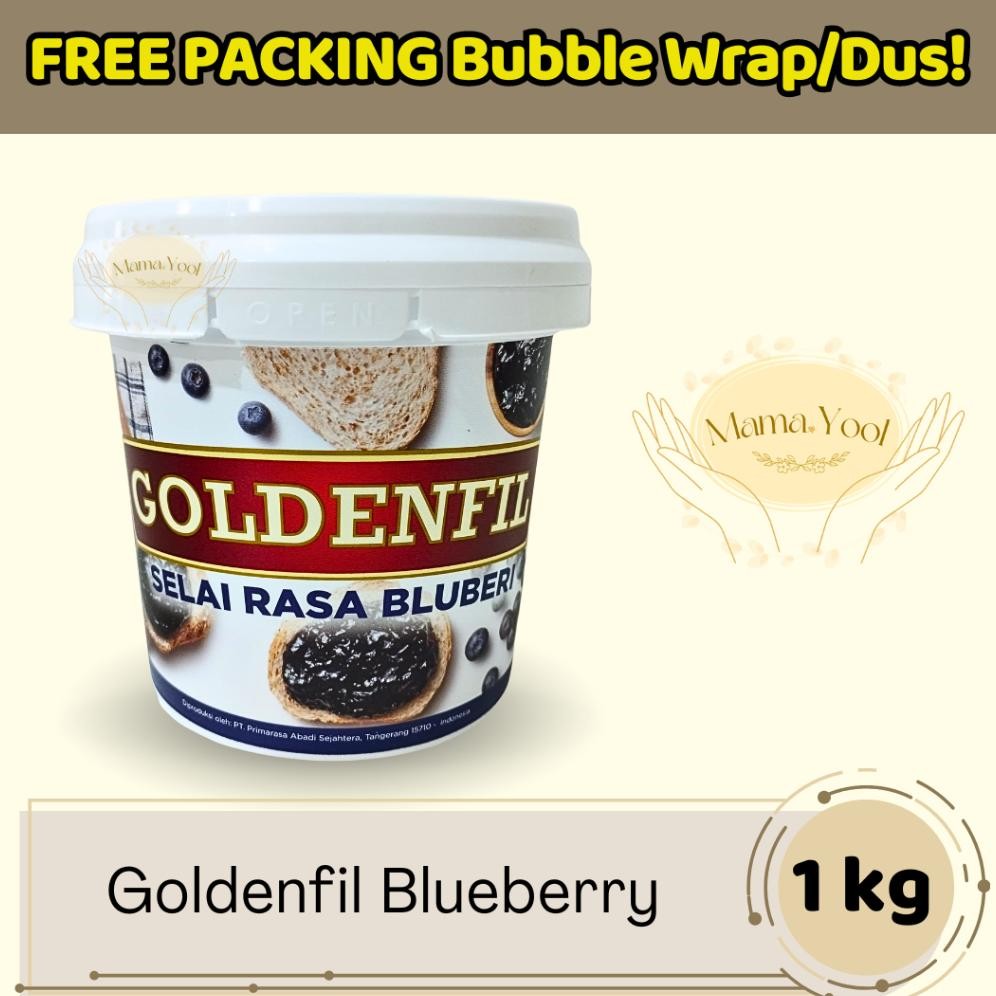 

MAMA.YOOL - Goldenfil Blueberry 1 kg FREE PACKING / Filling Topping Roti Kue / Selai Buah Blueberry