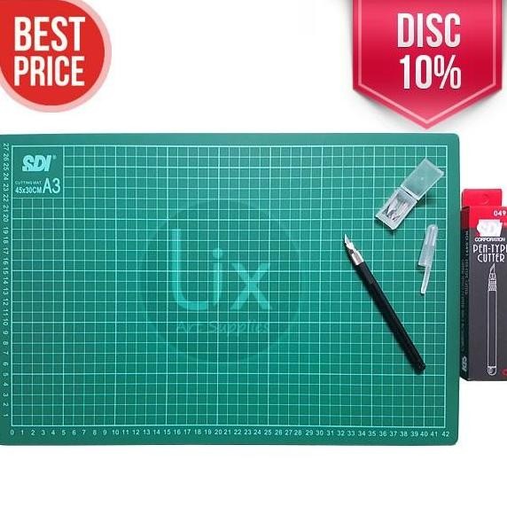

Paket Cutting Mat A3 + Pen Cutter Sdi