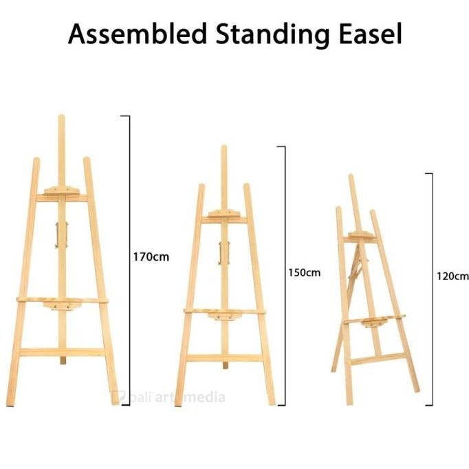 Standing Easel / Wooden Easel / Stand Kanvas / Sandaran Kanvas