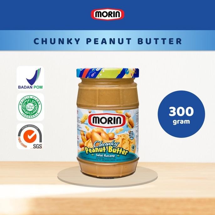 

MORIN PEANUT BUTTER CHUNKY 300 GR - SELAI KACANG PAKET ISI (2)