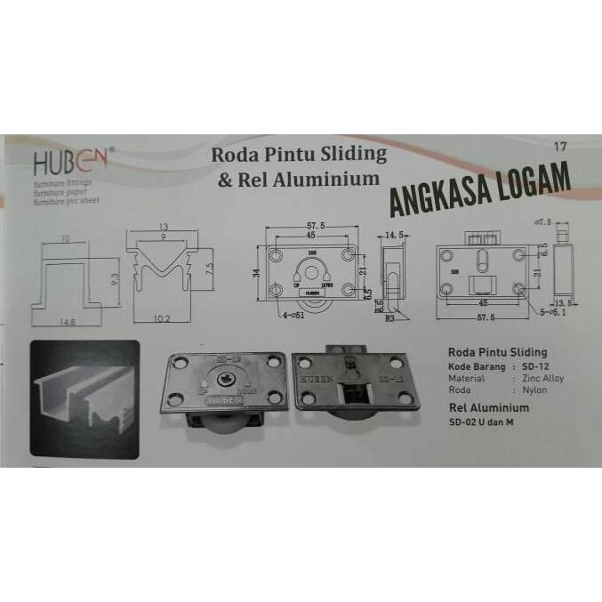 Rel Pintu Lemari Sliding