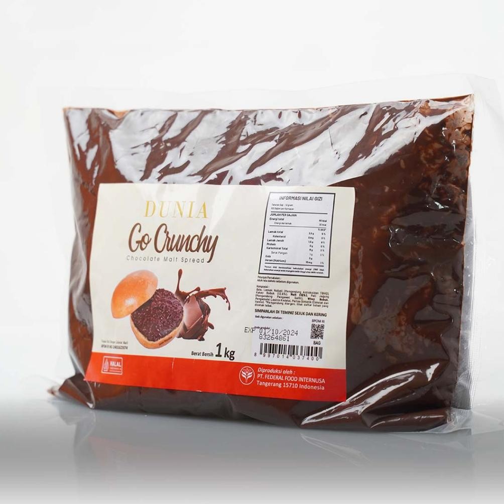 

Refill Dunia Go Crunchy Chocolate Malt 1kg Serba Guna