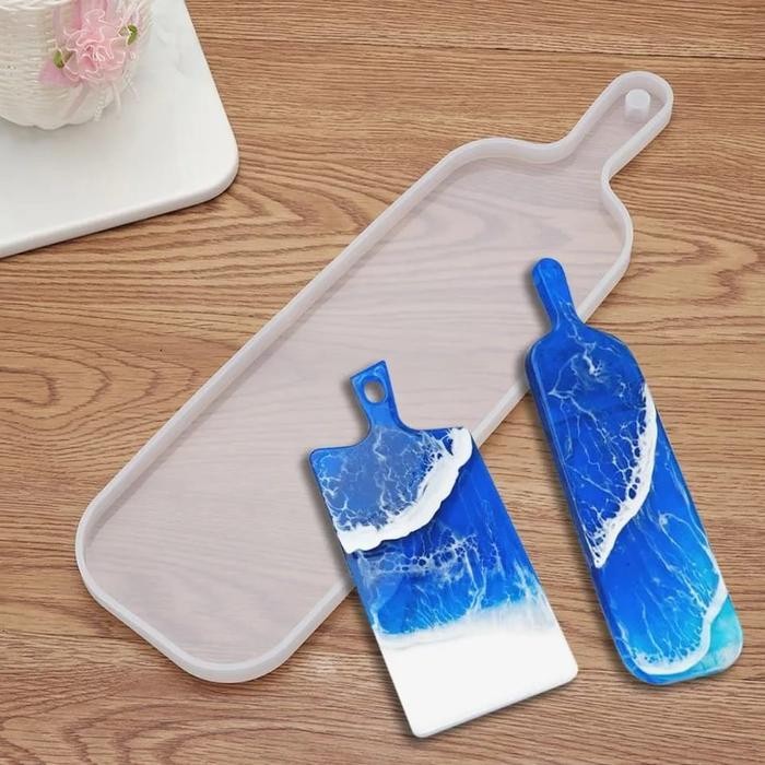 

(Termurah) Cetakan Silikon Resin Tray Paddle Handle Epoxy Mold Bestseller