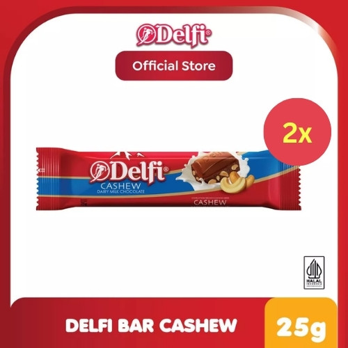 

Delfi Cokelat Bar Cashew 25 g x2