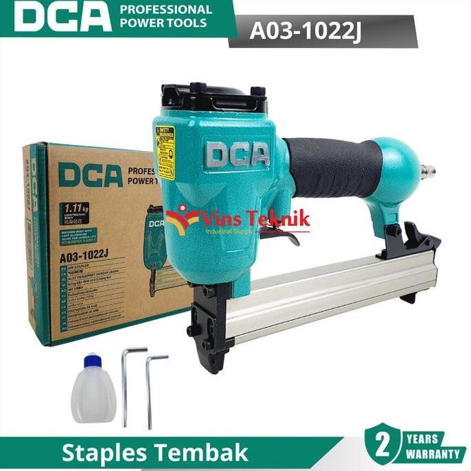 

Dca A03-1022J Mesin Paku Tembak Stapler Angin Air Brad Nailer A03-1022 ( Paku U ) Co
