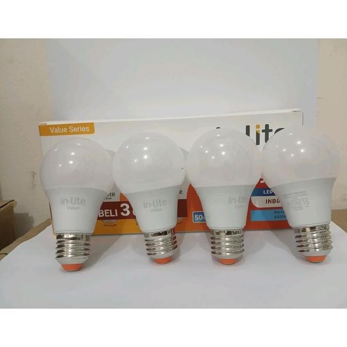 Lampu Led Bohlam In-Lite 9 Watt / Lampu Paket Led Inlite 9 Watt New Stok