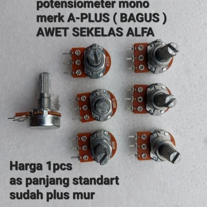 POTENSIO MONO 500K 1MEGA 1M A PLUS BAGUS