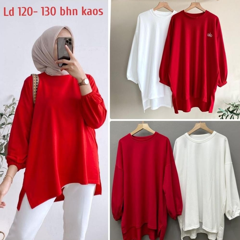Berkualitas ATASAN KAOS MERAH PUTIH JUMBO 