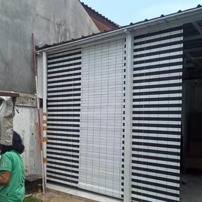 krey tirai pvc fiber motif indoor dan outdoor