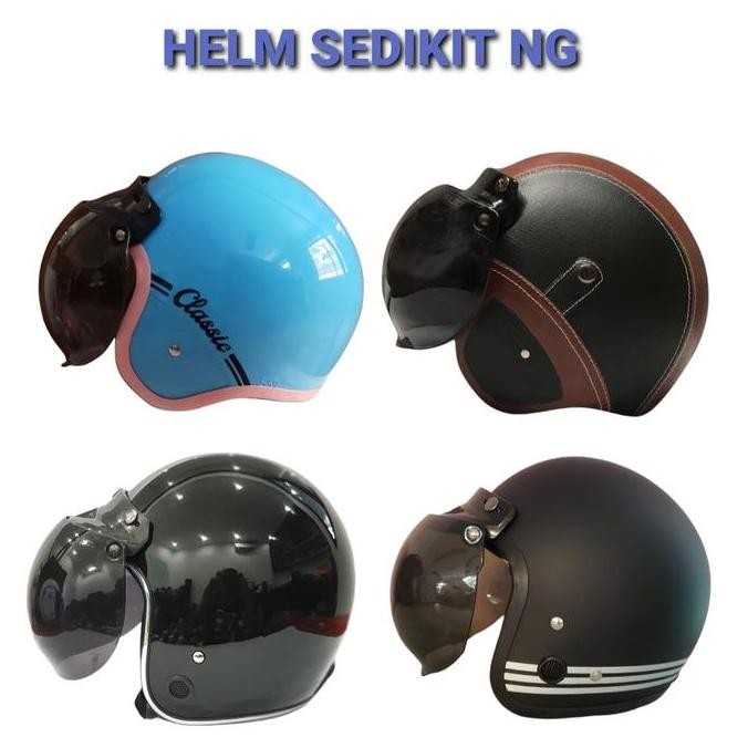 Helm Bogo Retro EDISI SPESIAL ( TERMASUK KACA HELM)