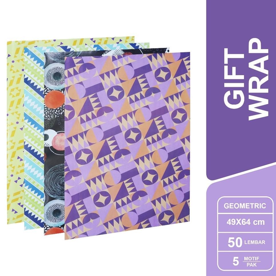

Bms Tangerang Sidu Kertas Kado Glossy Motif Geometri Geometry Gift Wrap 1 Pa Isi 50 Lembar Sdu Gw K Geo Ap