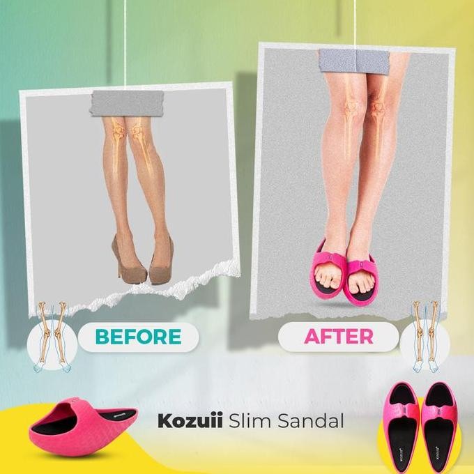 Kozuii Slim Sandal Sandal Pelangsing Healthy Shoes Asli Isi 2 Pasang