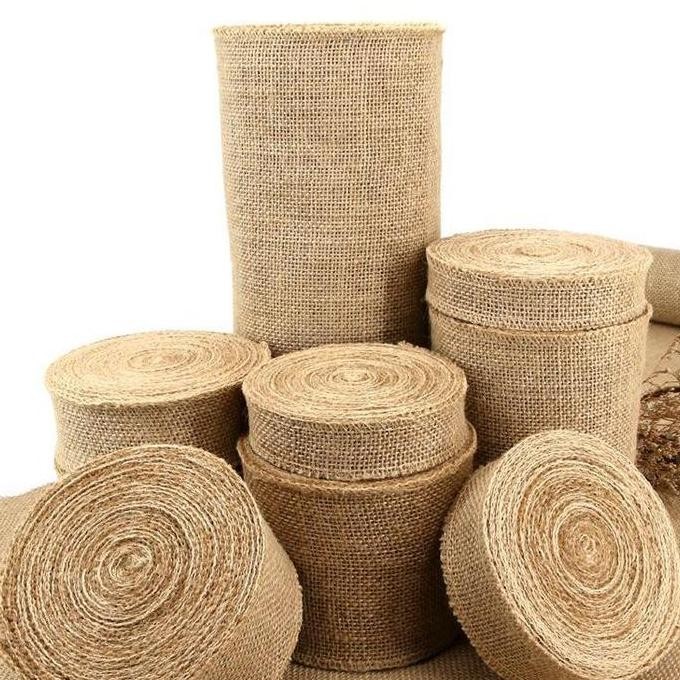 

10M Pita Goni Roll Pita Karung Goni Diy Pita Tali Goni Jute Ribbon Pita Vintage Decor Burlap Decoration Multifungsi Pita Karung Goni