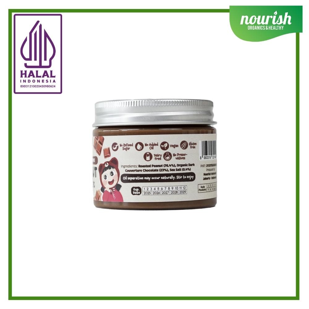 

Nourish Dark Chocolate Peanut Butter 80 Gr - Vegan, Gluten-Free, Halal