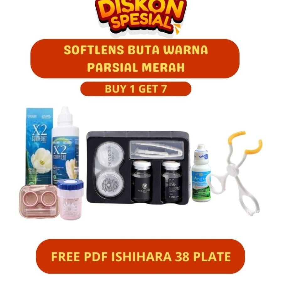 Ready Sto Softlens Mata Buta Warna Softlens Ishihara Pseyeche Lens 1 Tahun