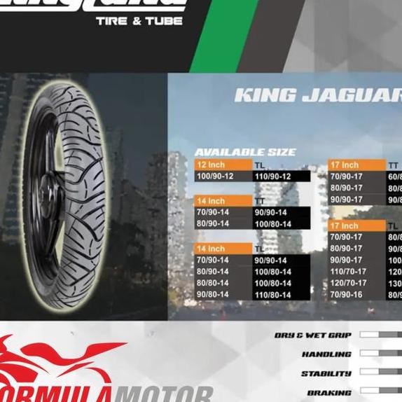 809016 Kingland Jaguar Tubeless Ban Motor Skywave Hayate Ring 16