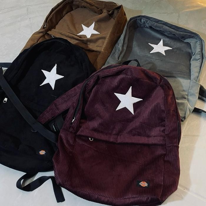 FF Tas Ransel corduroy starboy unisex | Tas sekolah corduroi tas | Backpack corduroi Bintang | tas c
