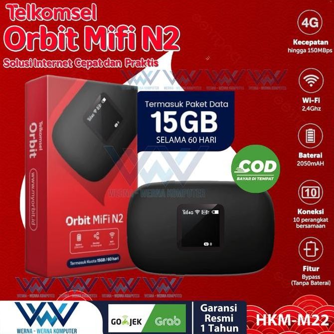 Promo Telkomsel Orbit Mifi N2 Portable Modem Wifi 4G Highspeed Bonus Data