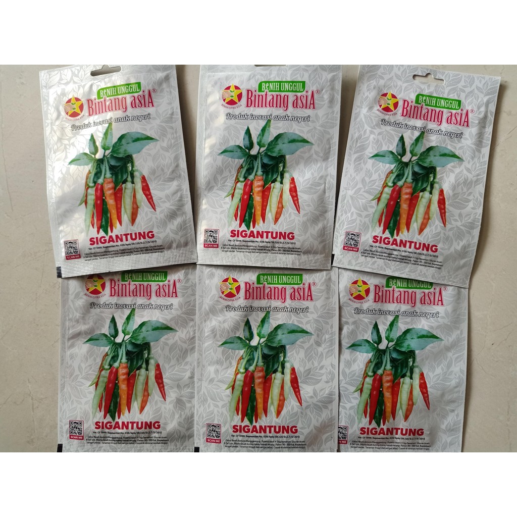 Benih Bibit Cabe Rawit Setan SIGANTUNG - Bintang Asia