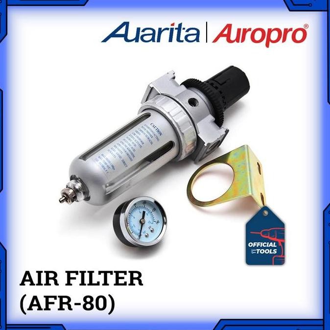 Single Air Filter Regulator Spray Gun Auarita AFR-80 Kompresor 1/4"