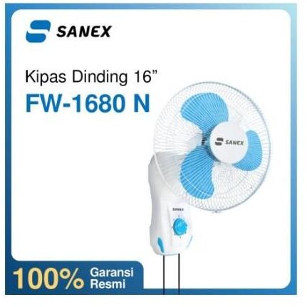 DE65 - Kipas Angin Dinding /Wall Fan Sanex Kipas 16Inch FW-1680N