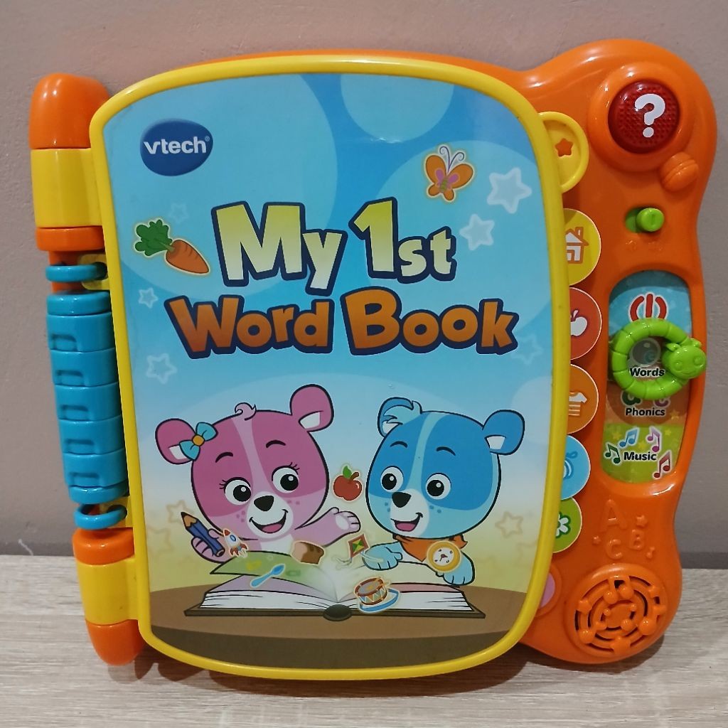 Vtech My 1st Word Book Interactive Book - Buku Elektrik